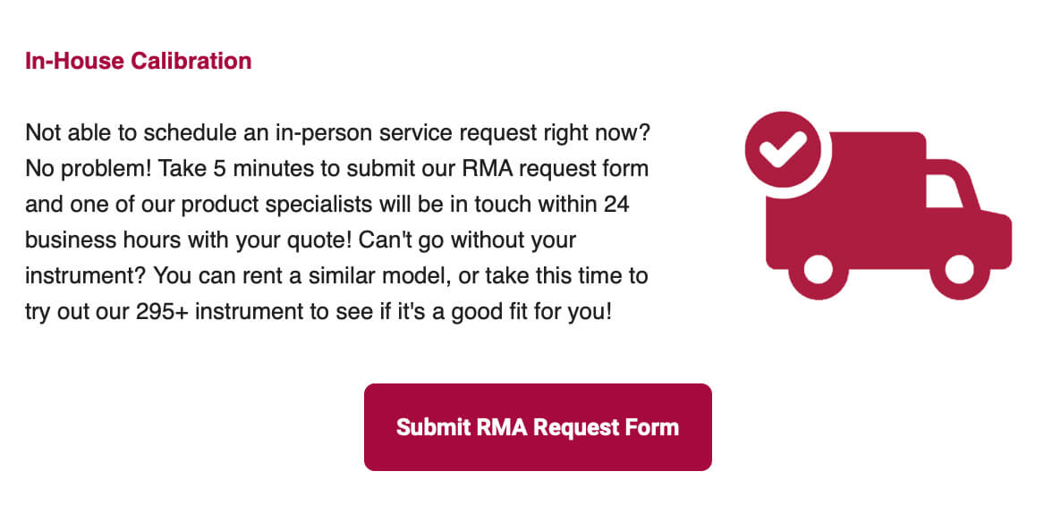 IRD LLC's RMA Request Form